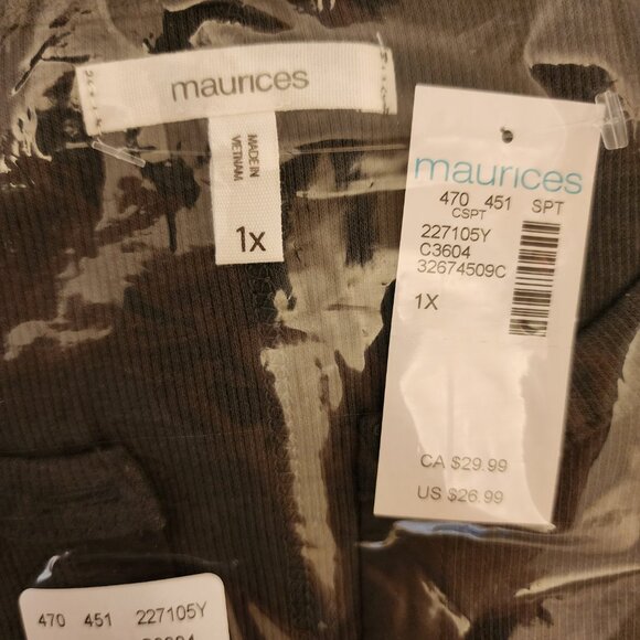 Maurices Raven Long Sleeve Henley - Picture 8 of 8